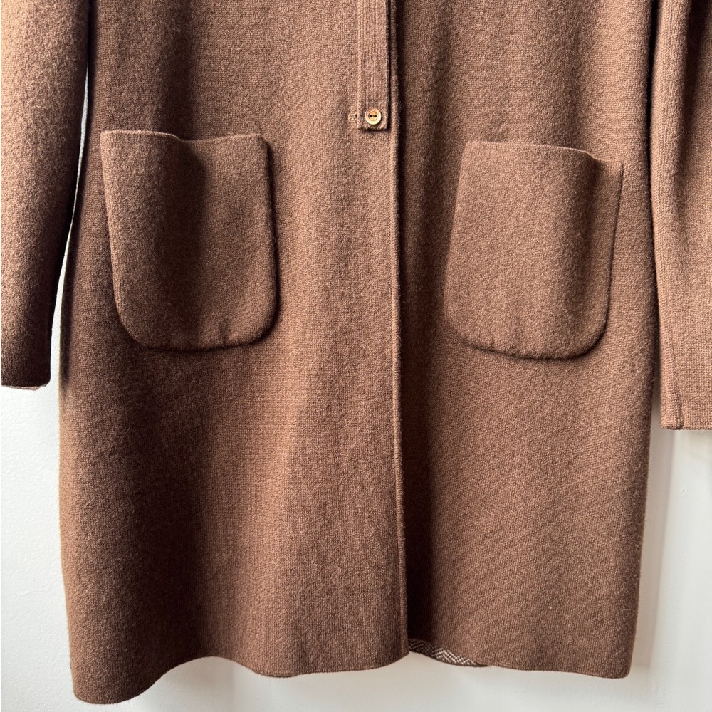 Loro Piana Reversible Cashmere Double- Face Coat IT 44 Brown - Picture 9 of 17
